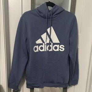 Adidas Blue Sweater with Iconic Logo